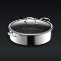 Hybrid Deep Sauté Pan/Chicken Fryer with Lid, 7-Qt • HexClad