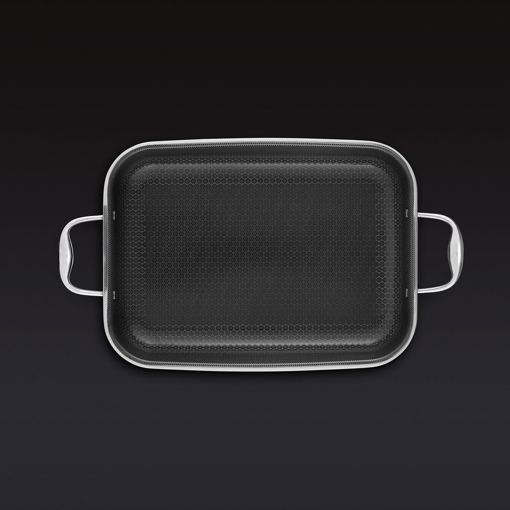 Hybrid Roasting Pan with Rack, 9” x 13” • HexClad