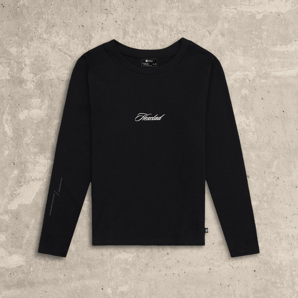 Cursive Hexclad Women’s Long-Sleeve T-Shirt • HexClad
