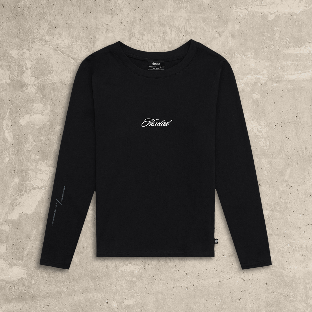 Cursive Hexclad Women’s Long-Sleeve T-Shirt • HexClad