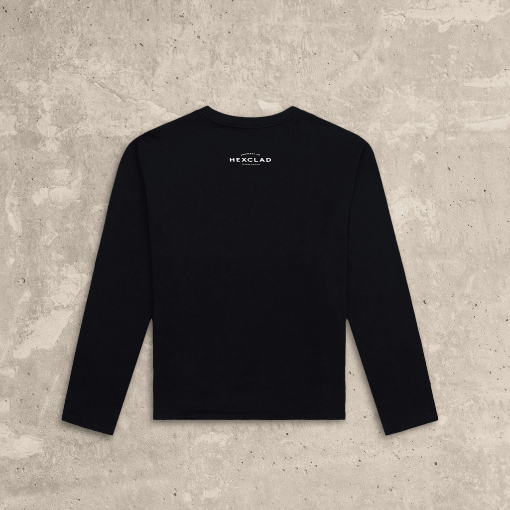 Cursive Hexclad Women’s Long-Sleeve T-Shirt • HexClad