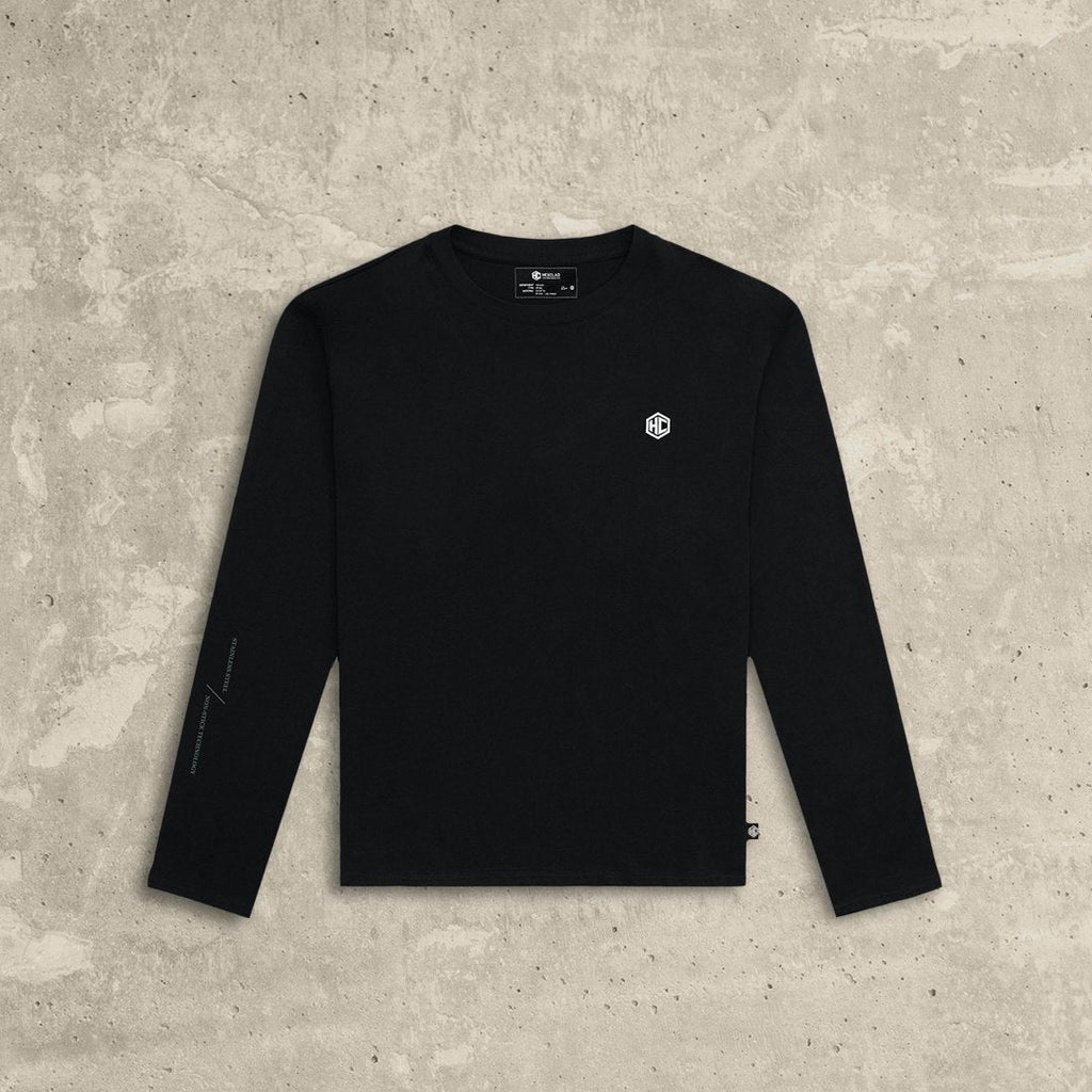 Classic Logo Badge Men's Long-Sleeve T-Shirt • HexClad