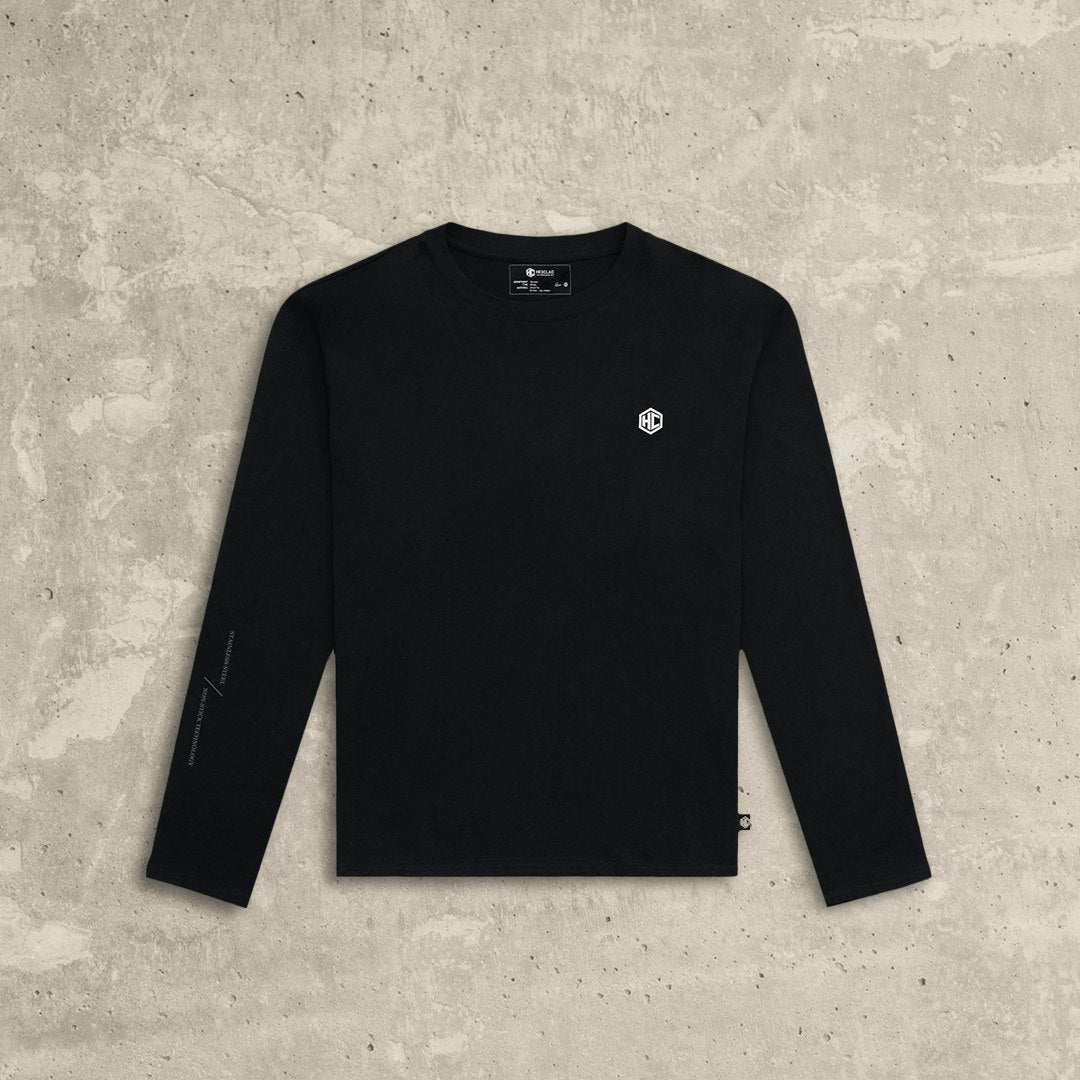 Classic Logo Badge Men's Long-Sleeve T-Shirt • HexClad