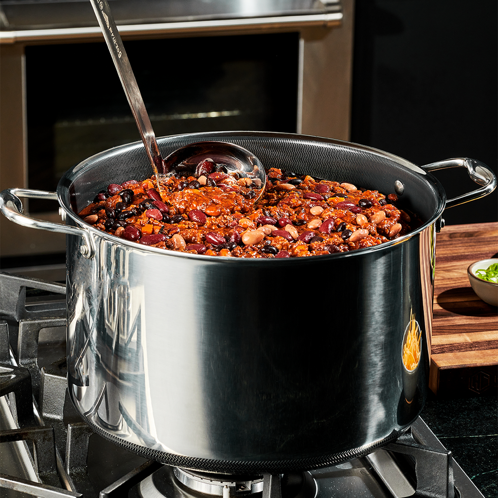Hybrid Stock Pot with Lid, 12-Qt • HexClad