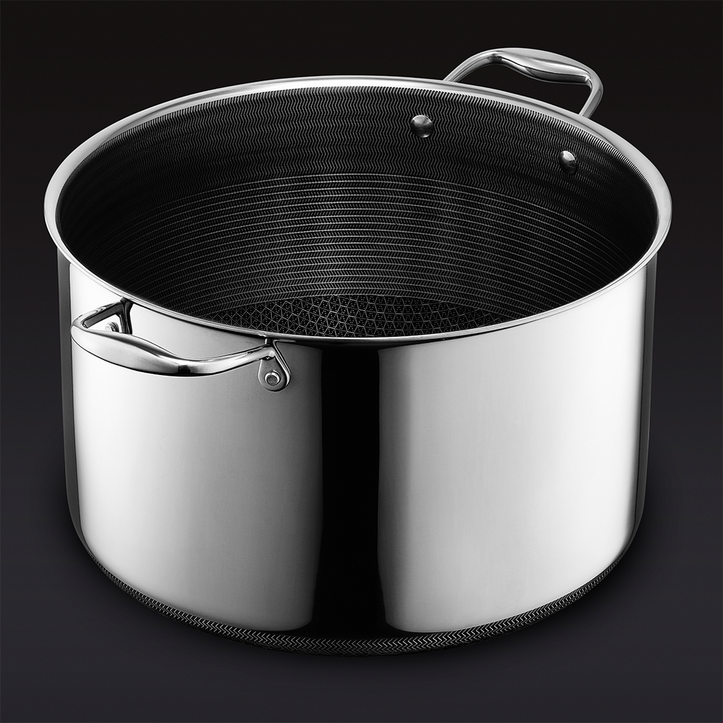 Hybrid Stock Pot with Lid, 12-Qt • HexClad