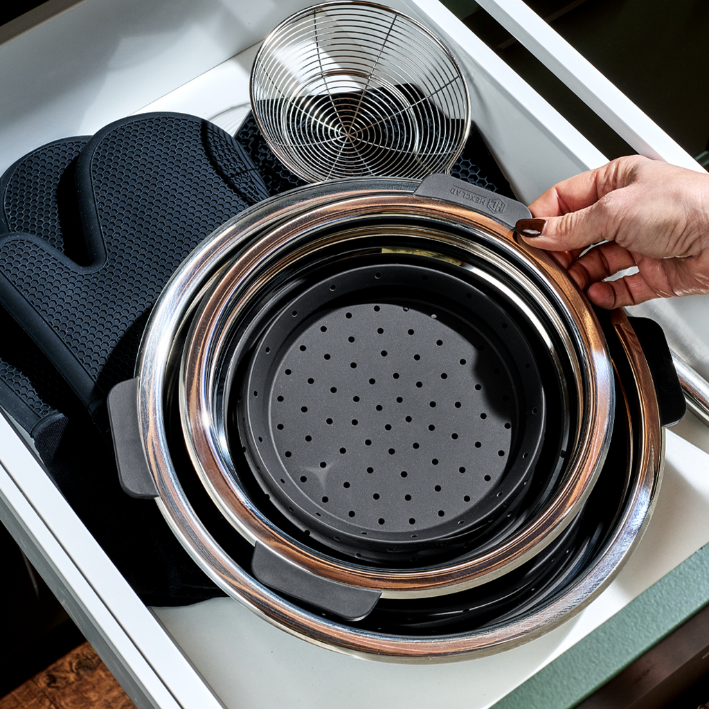 Steamer Basket Set, 2-pc • HexClad