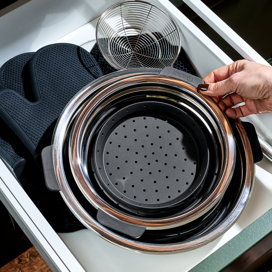 Steamer Basket Set, 2-pc • HexClad