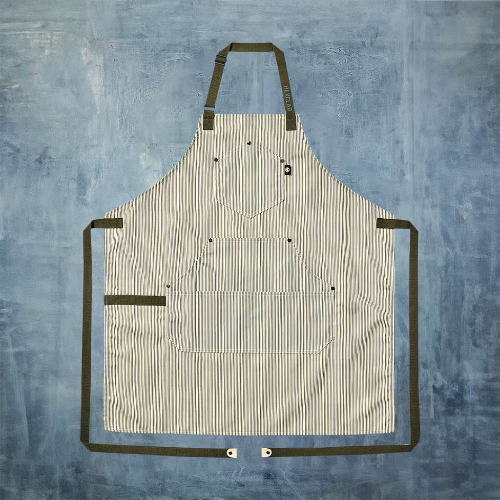 Eco Modern Apron (Classic Stripe, Forest) • HexClad
