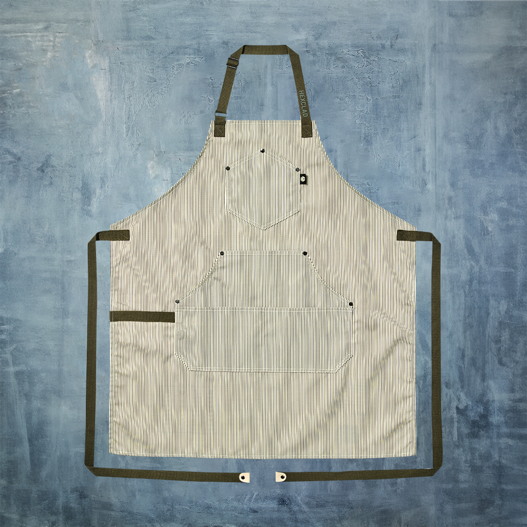 Eco Modern Apron (Classic Stripe, Forest) • HexClad