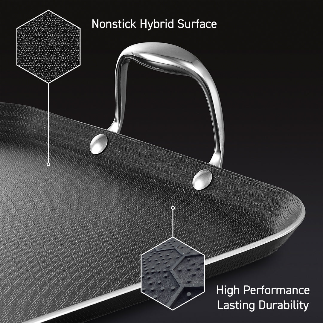 Hybrid Double Burner Griddle • HexClad