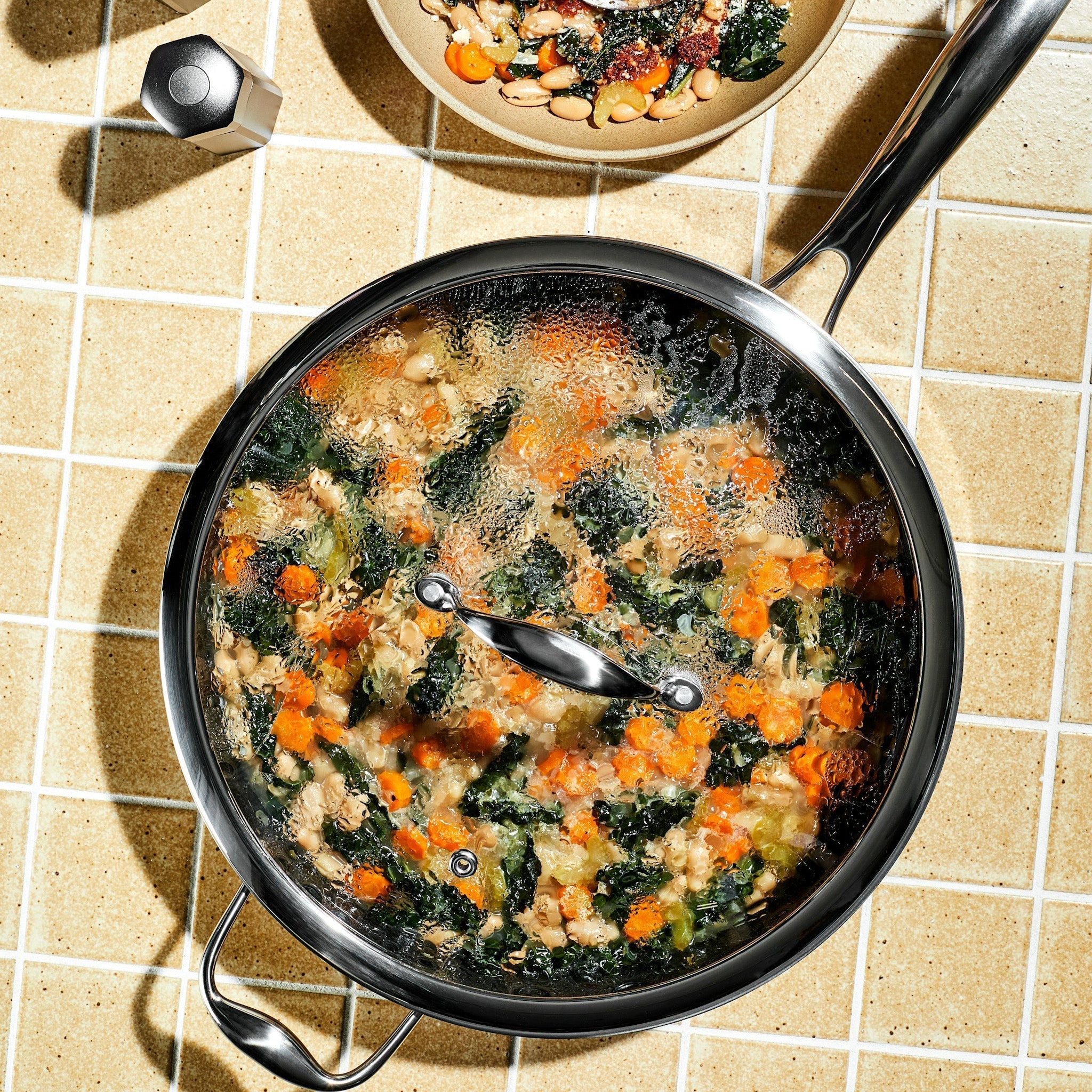 Hybrid Deep Sauté Pan with Lid, 5.5-Qt • HexClad