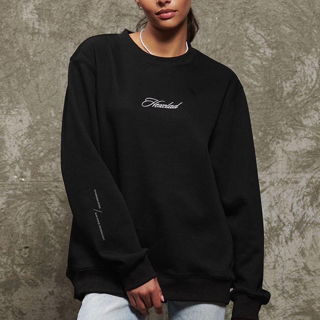 Cursive Hexclad Unisex Crew Neck Sweatshirt • HexClad