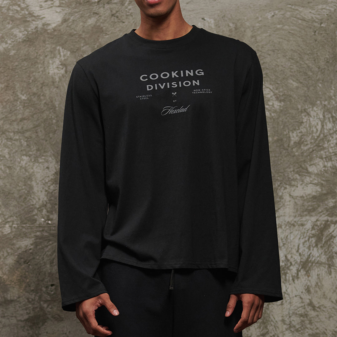 "Cooking Division" Men's Long Sleeve T-Shirt • HexClad