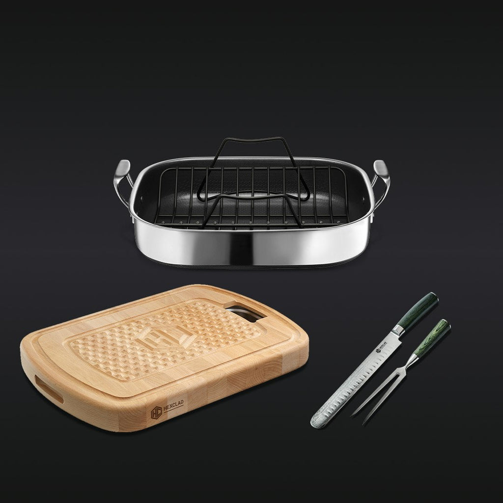 Hybrid Carving and Roasting Set • HexClad