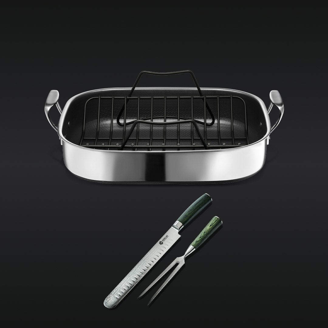 Hybrid Roasting Pan & Carving Set • HexClad