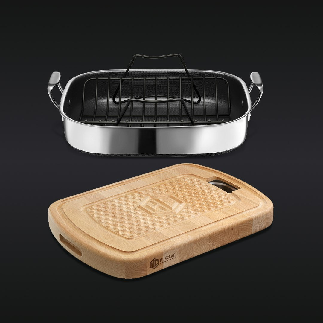 Hybrid Roasting and Cutting Board Set • HexClad