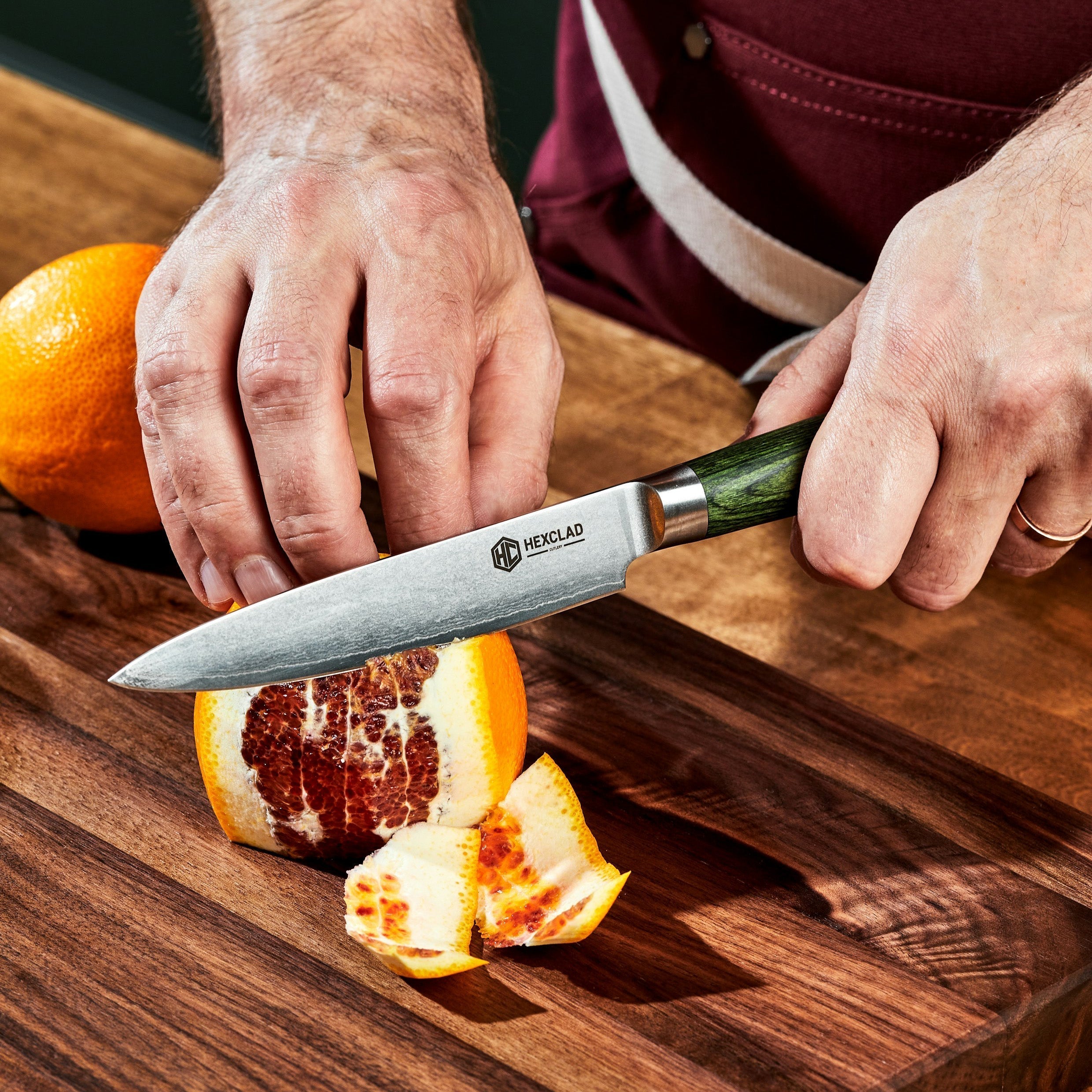 Damascus Steel Utility Knife, 5" • HexClad