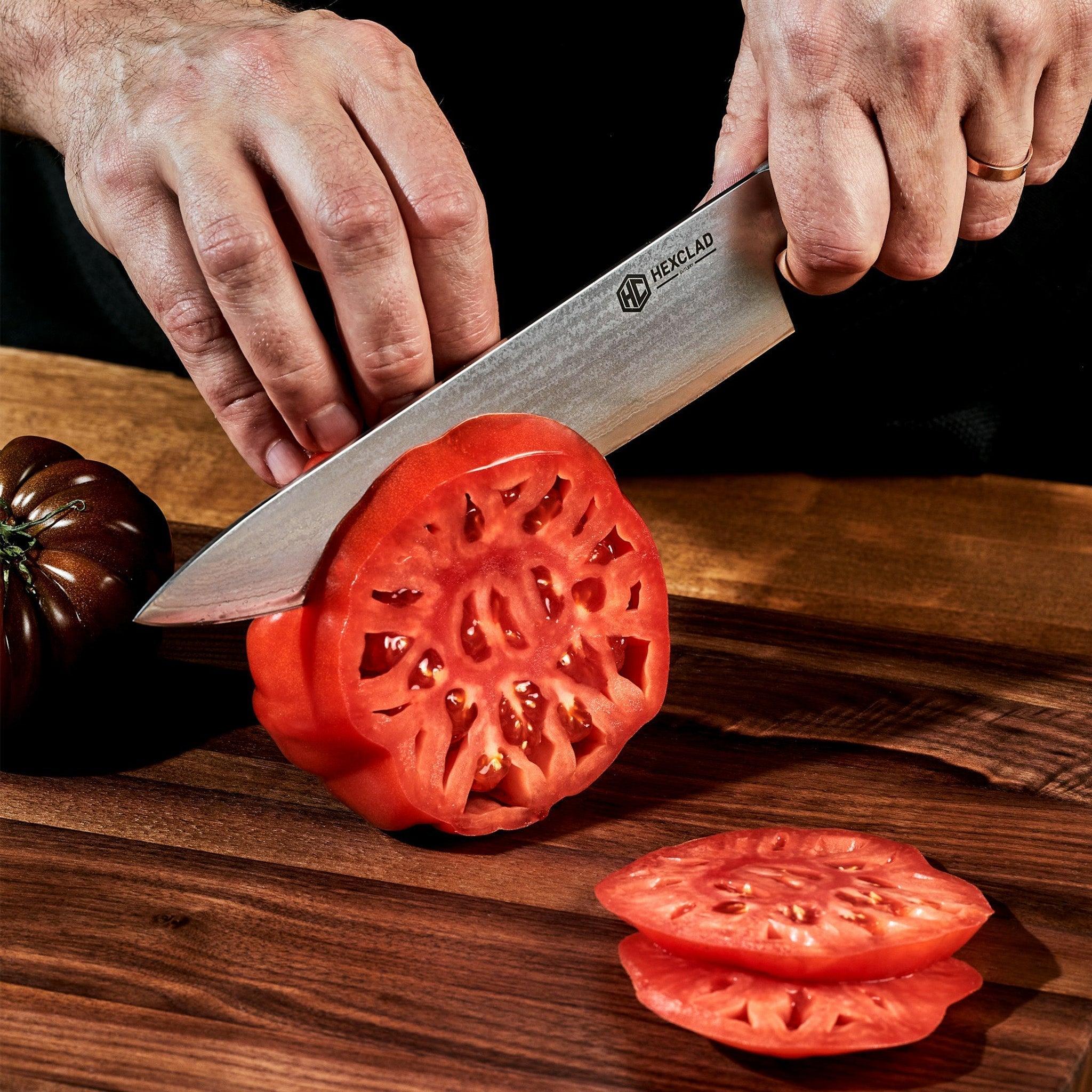 Damascus Steel Knife & Carving Set, 8-pc • HexClad