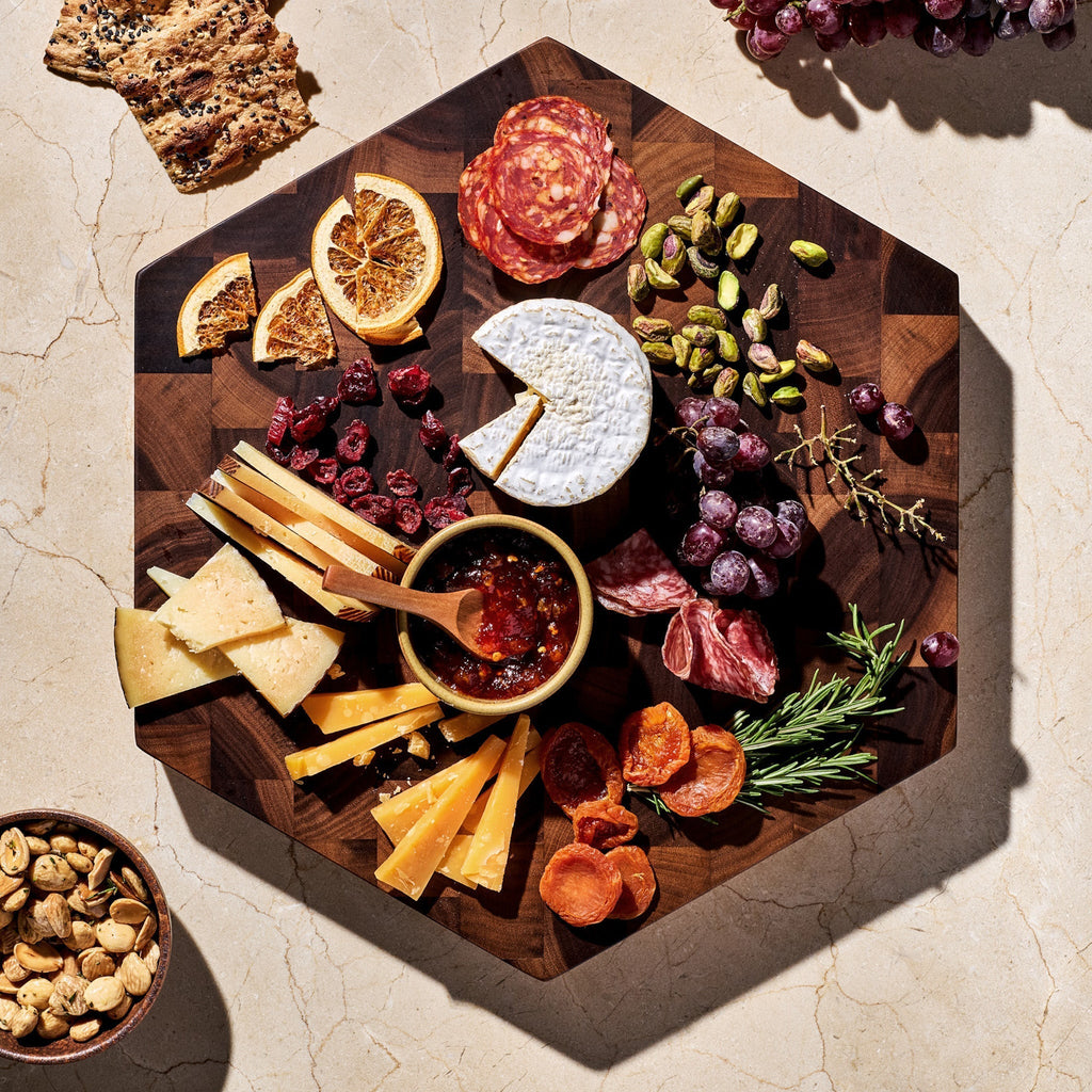 End Grain Walnut Charcuterie Board • HexClad