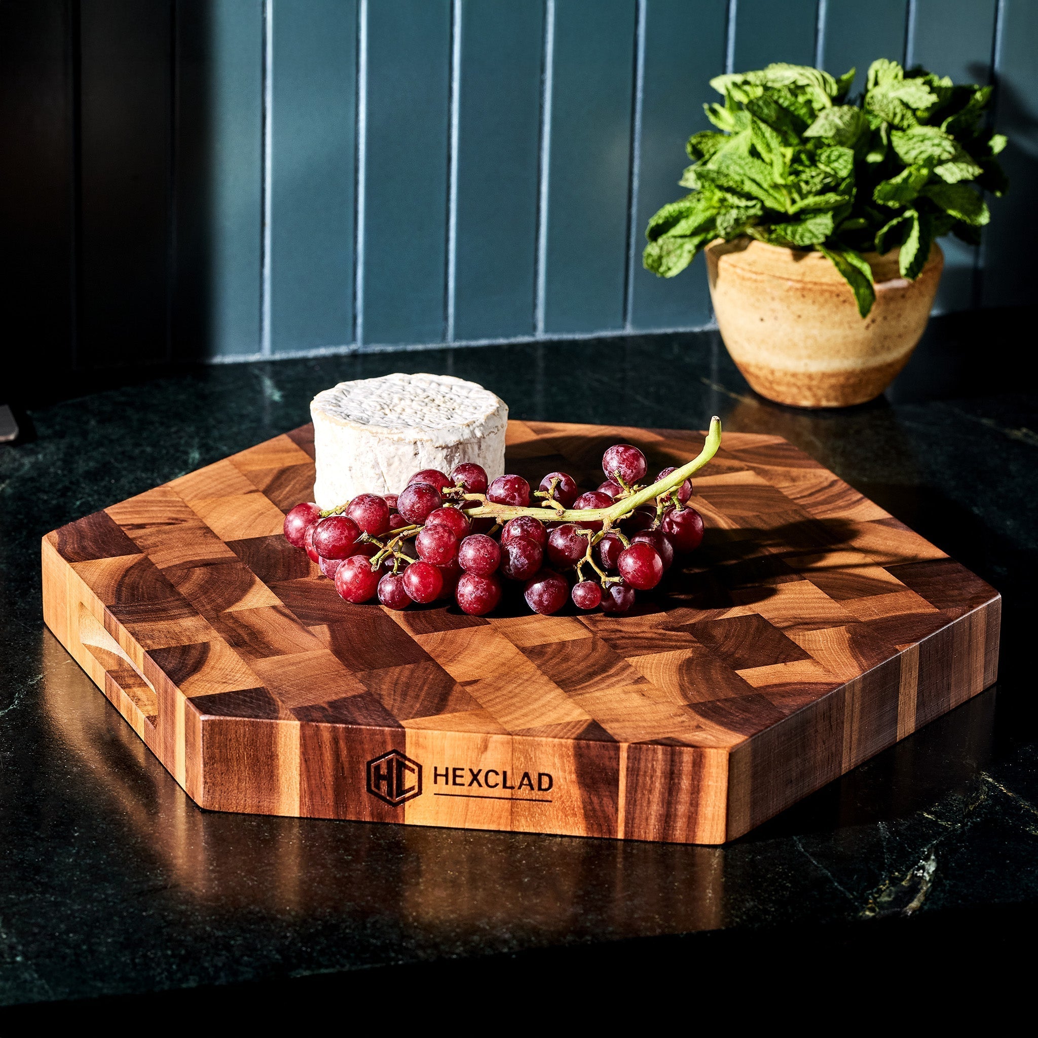 End Grain Walnut Charcuterie Board • HexClad