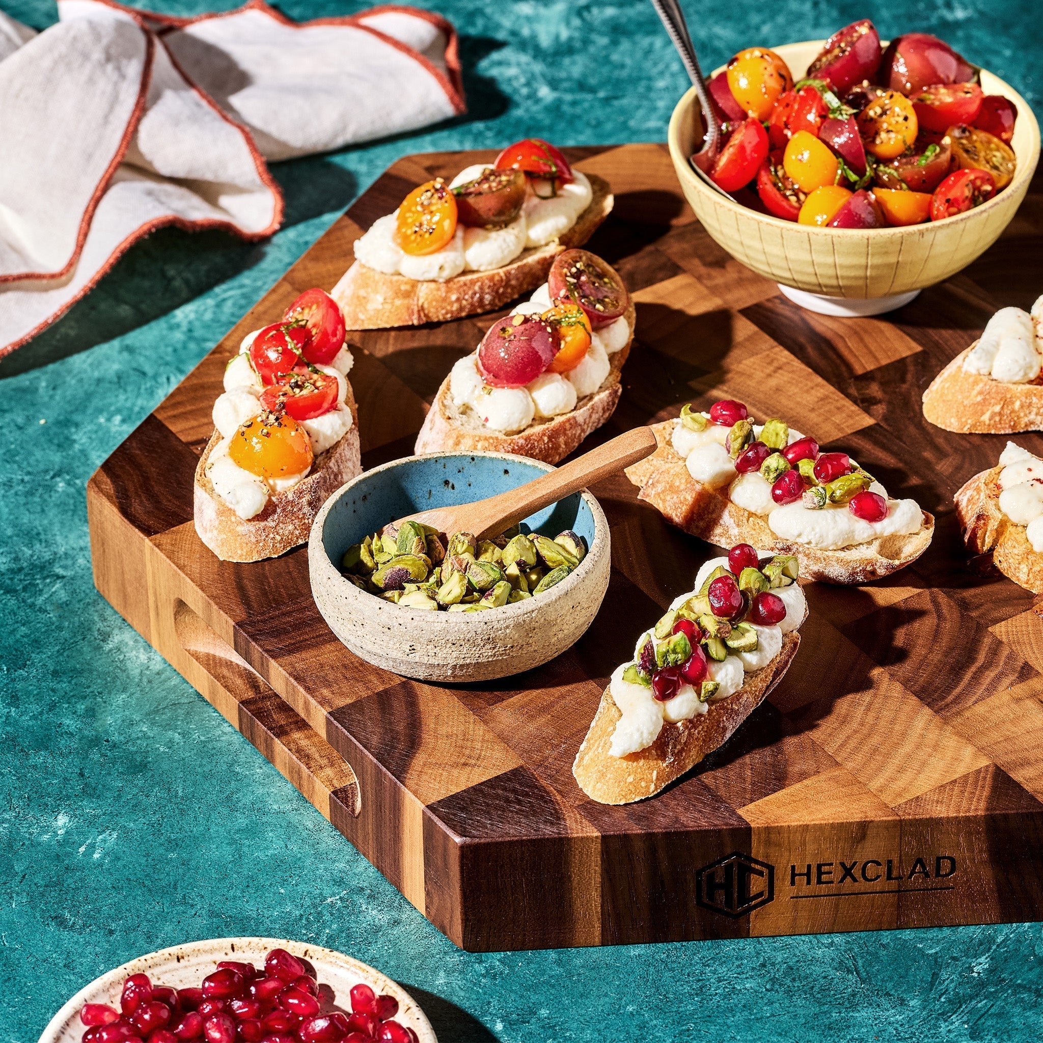 End Grain Walnut Charcuterie Board • HexClad