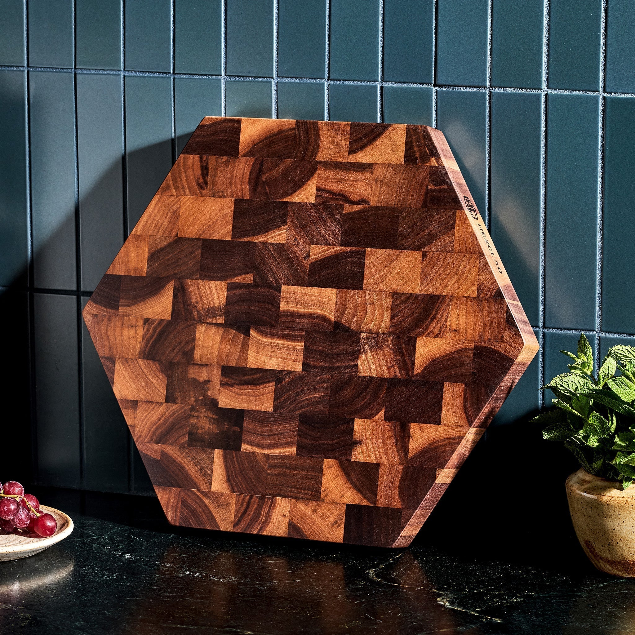 End Grain Walnut Charcuterie Board • HexClad