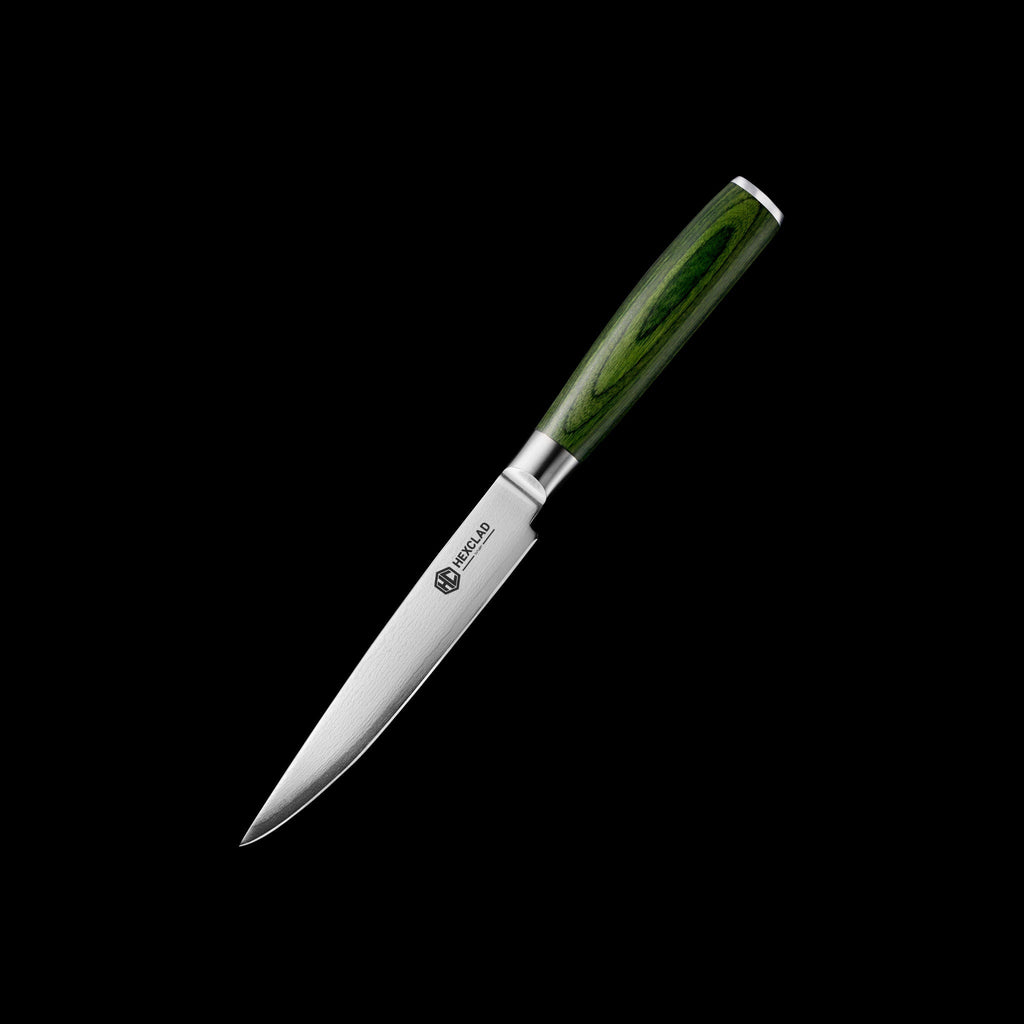 Damascus Steel Steak Knife Set, 4-pc (Green) • HexClad