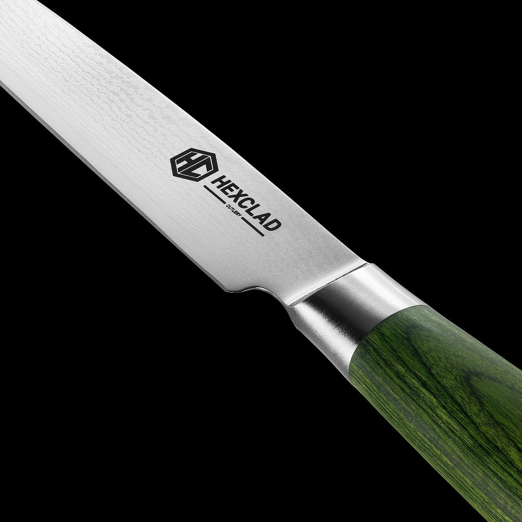 Damascus Steel Steak Knife Set, 4-pc (Green) • HexClad