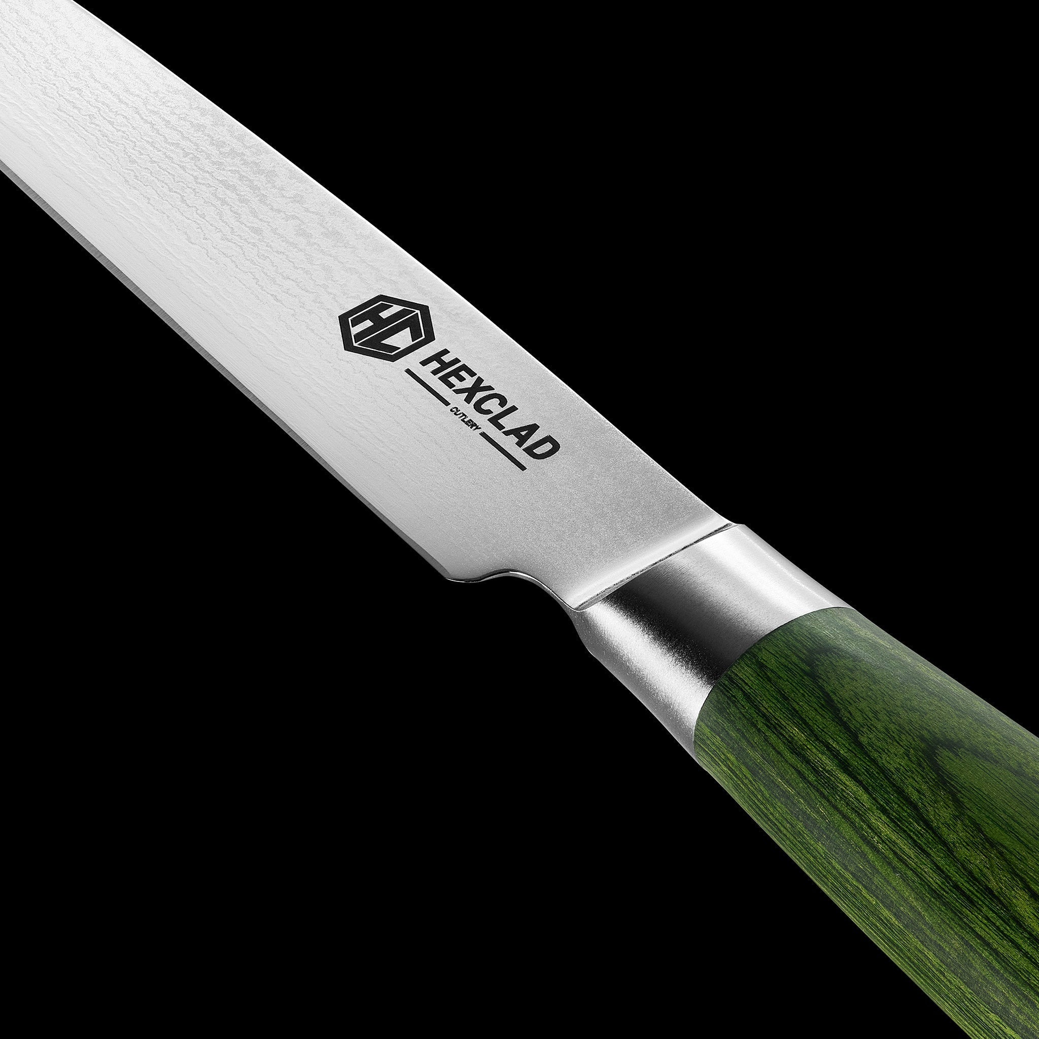 Damascus Steel Steak Knife Set, 4-pc (Green) • HexClad