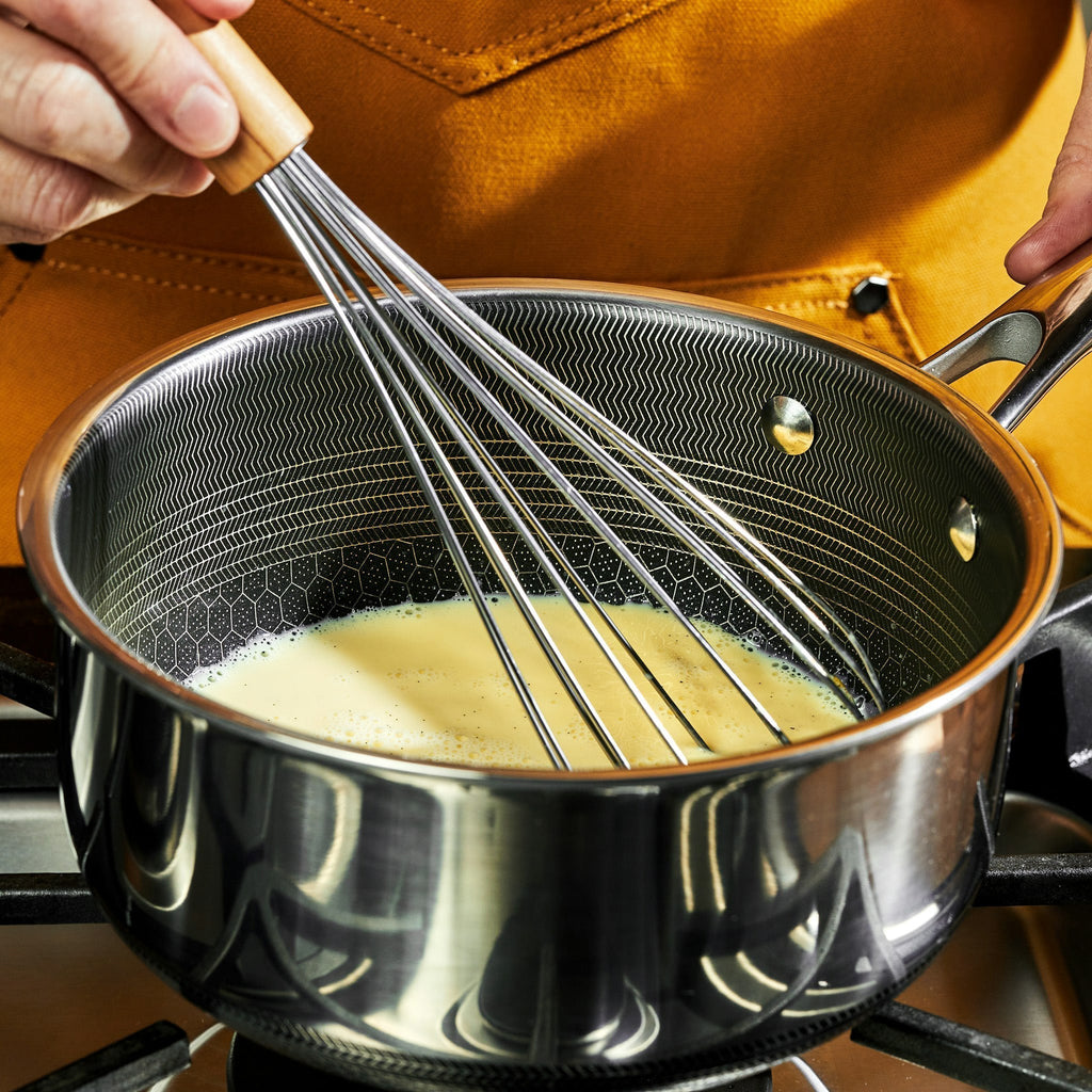 Hybrid Saucepan With Lid, 2-Qt • HexClad