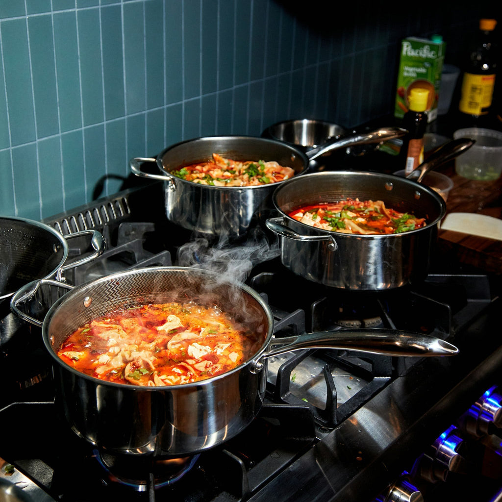 Hybrid Saucepan with Lid, 5-Qt • HexClad