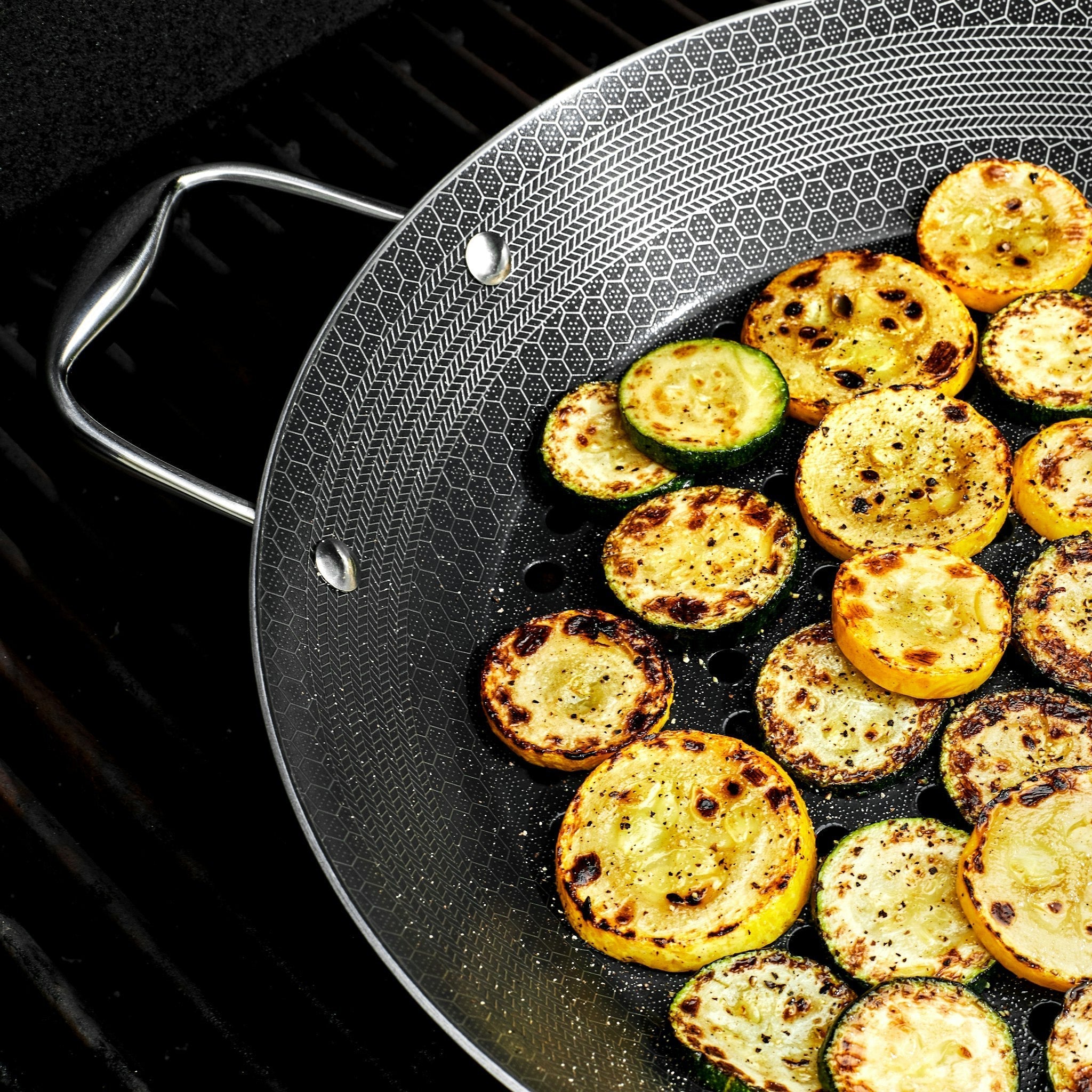 Hybrid BBQ Grill Pan, 12" • HexClad