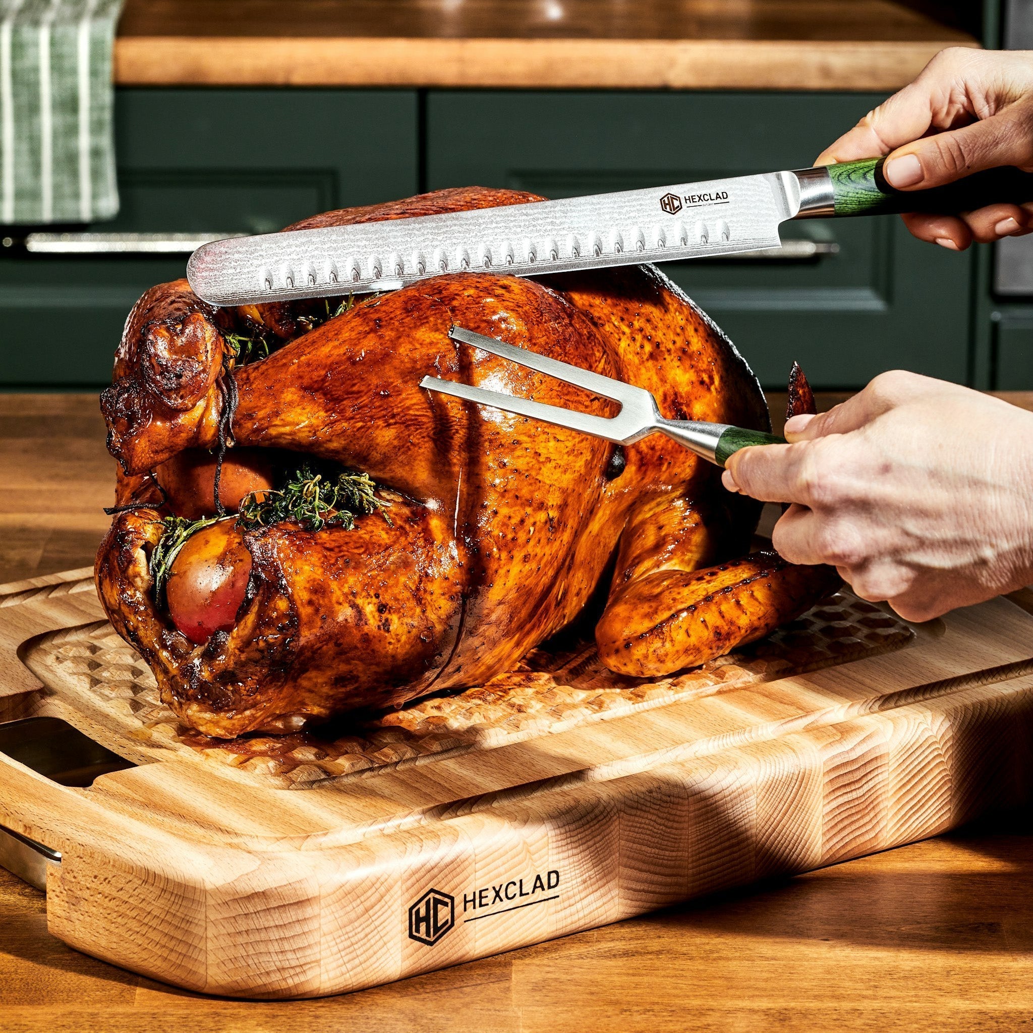Hybrid Roasting Pan & Carving Set • HexClad