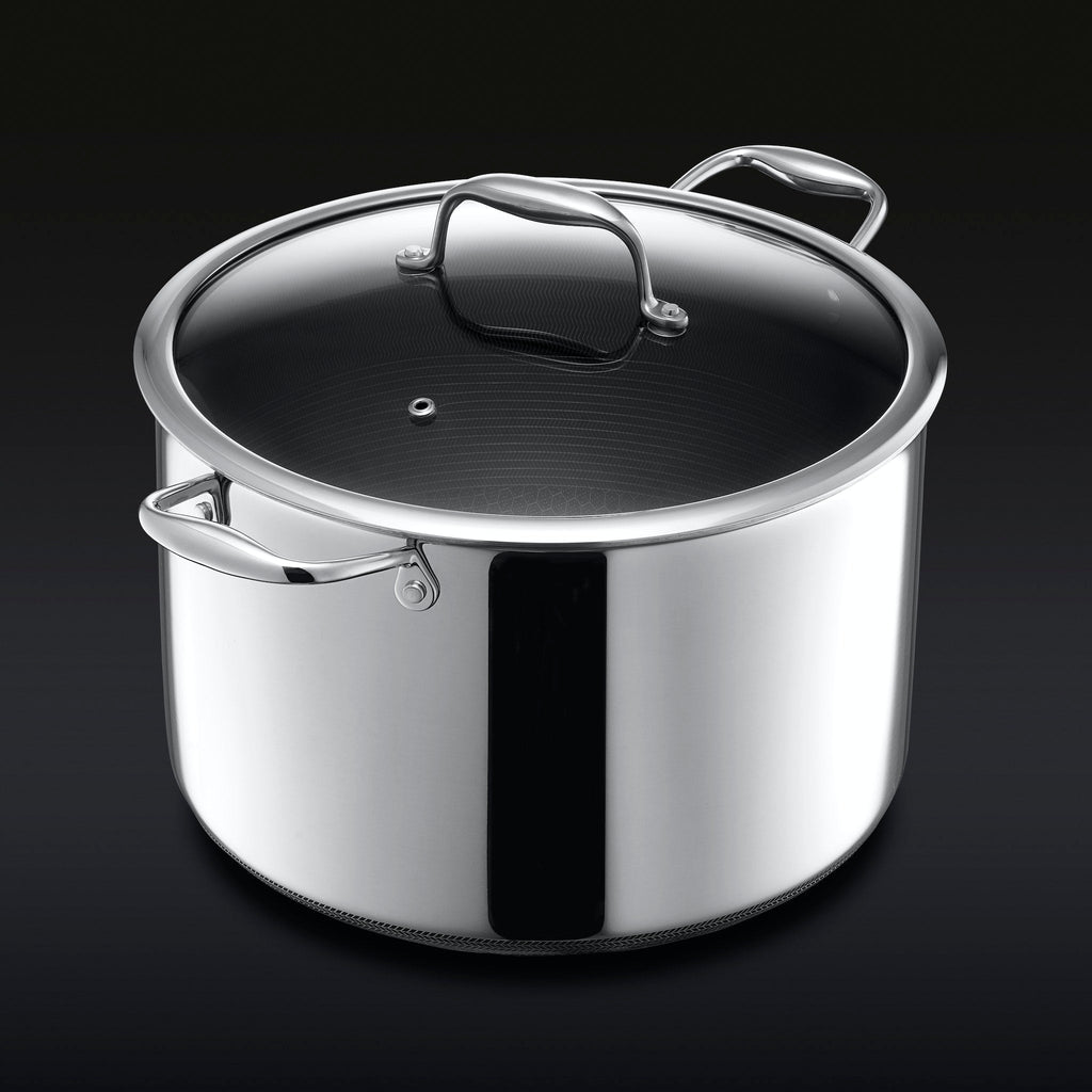 Hybrid Stock Pot with Lid, 10-Qt • HexClad