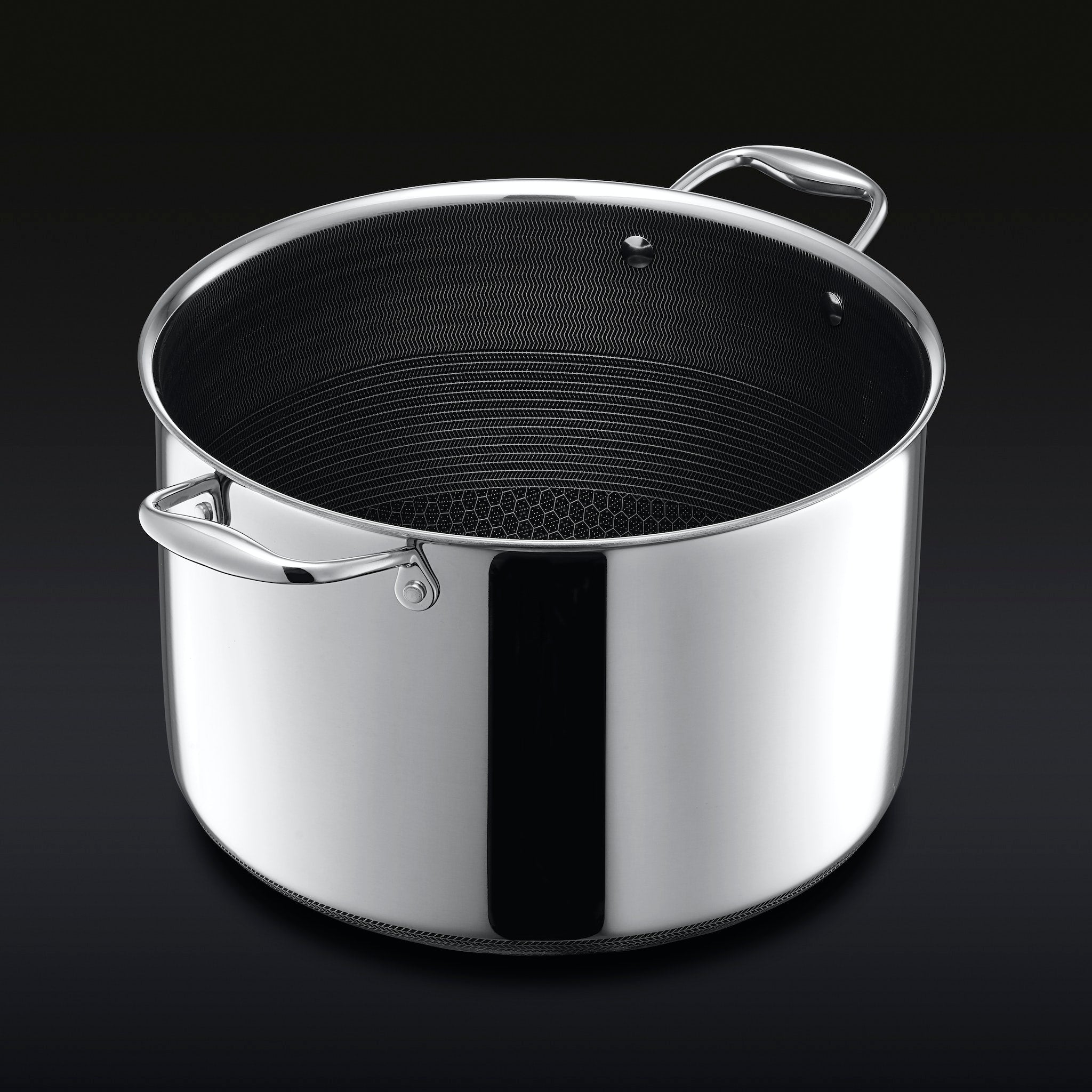 Hybrid Stock Pot with Lid, 10-Qt • HexClad