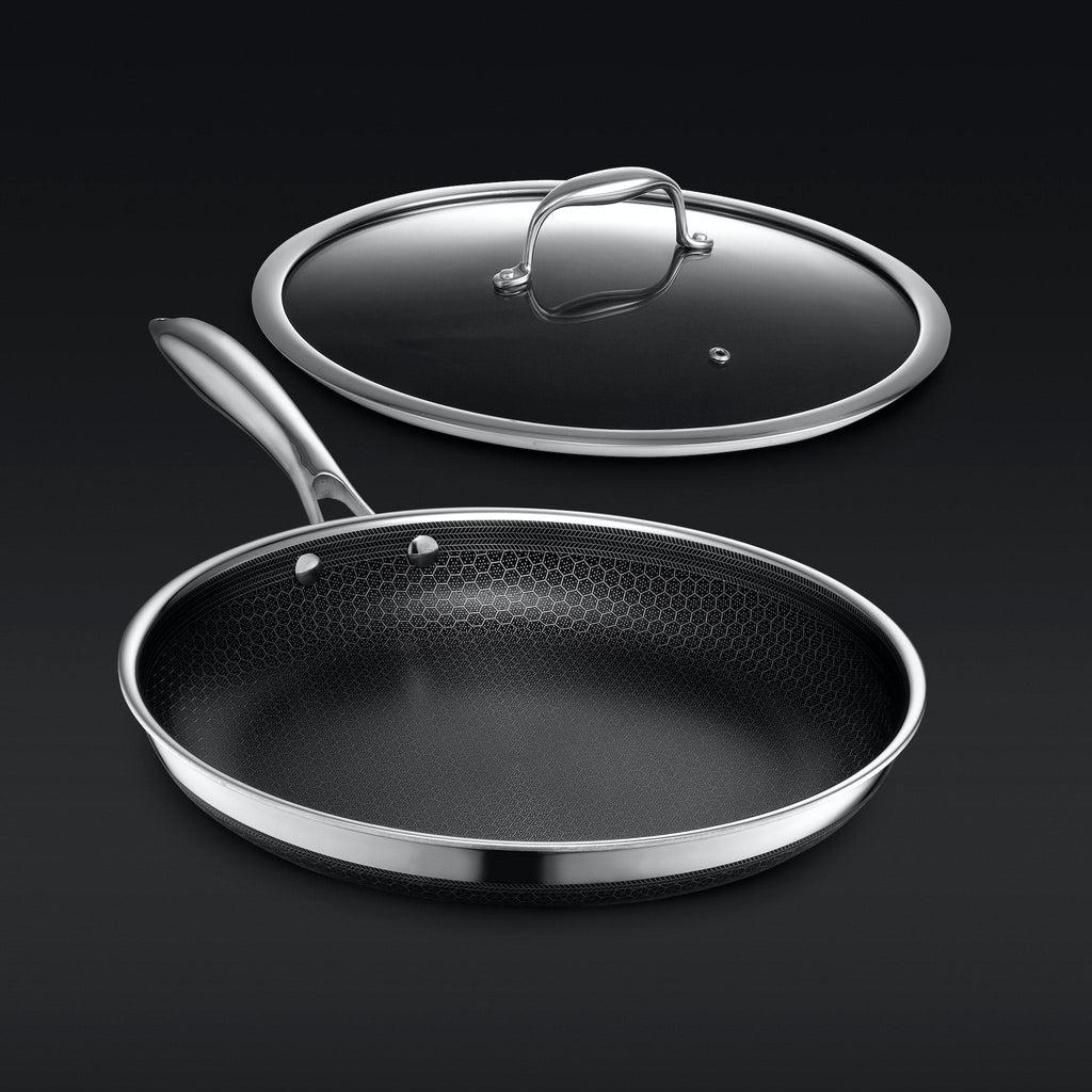 Hybrid Fry Pan with Lid, 12" • HexClad