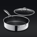 Hybrid Deep Sauté Pan with Lid, 5.5-Qt • HexClad