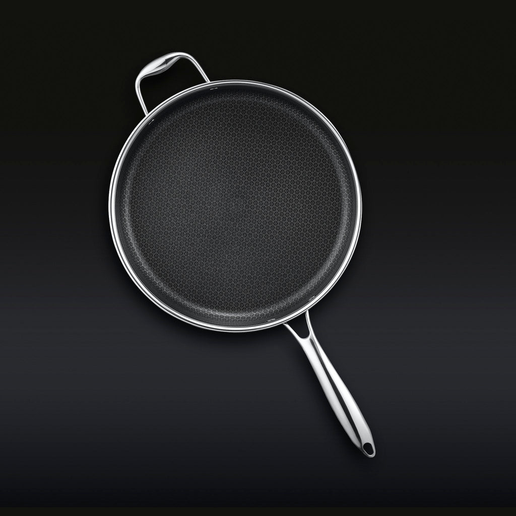 Hybrid Deep Sauté Pan with Lid, 5.5-Qt • HexClad