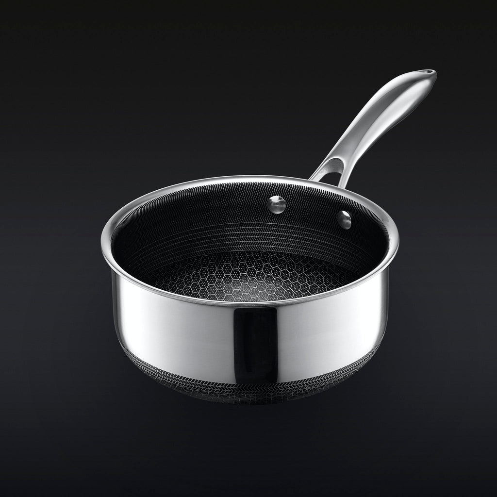 Hybrid Saucepan With Lid, 2-Qt • HexClad