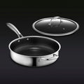 Hybrid Deep Sauté Pan with Lid, 3.3-Qt • HexClad