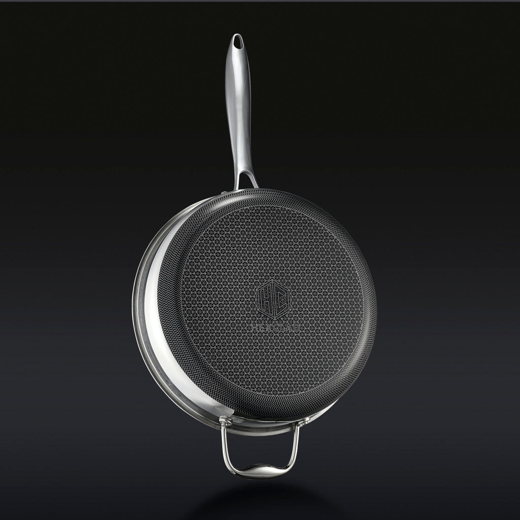 Hybrid Deep Sauté Pan with Lid, 3.3-Qt • HexClad