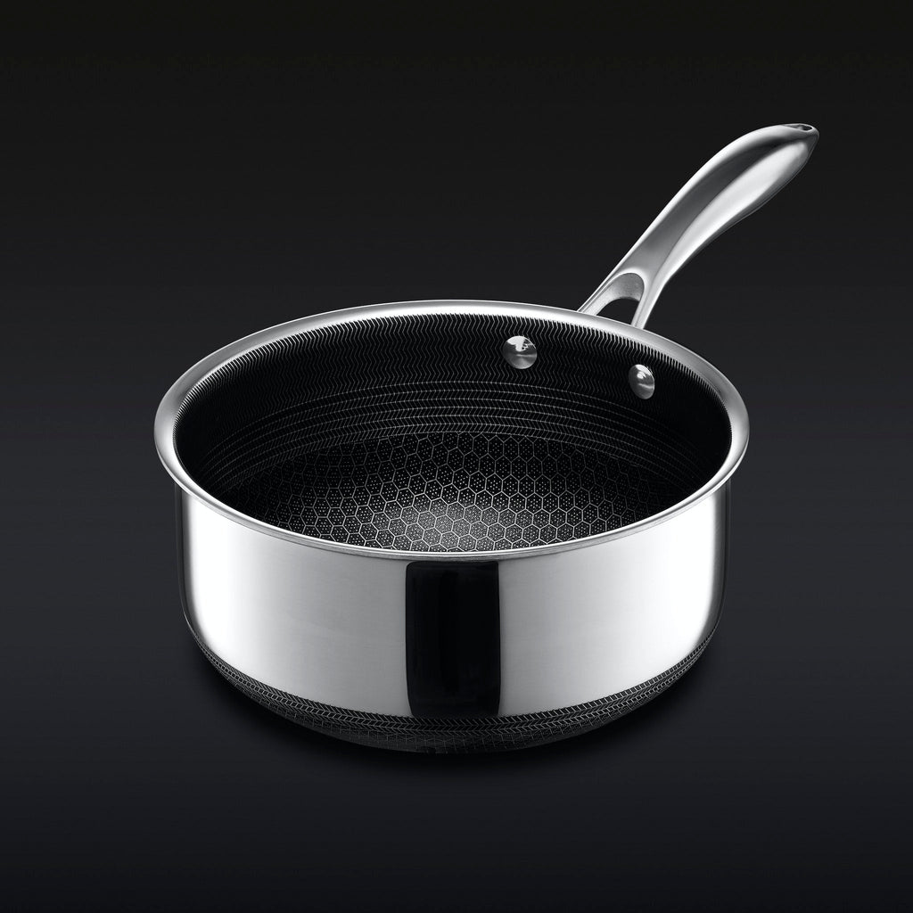 Hybrid Saucepan With Lid, 3-Qt • HexClad