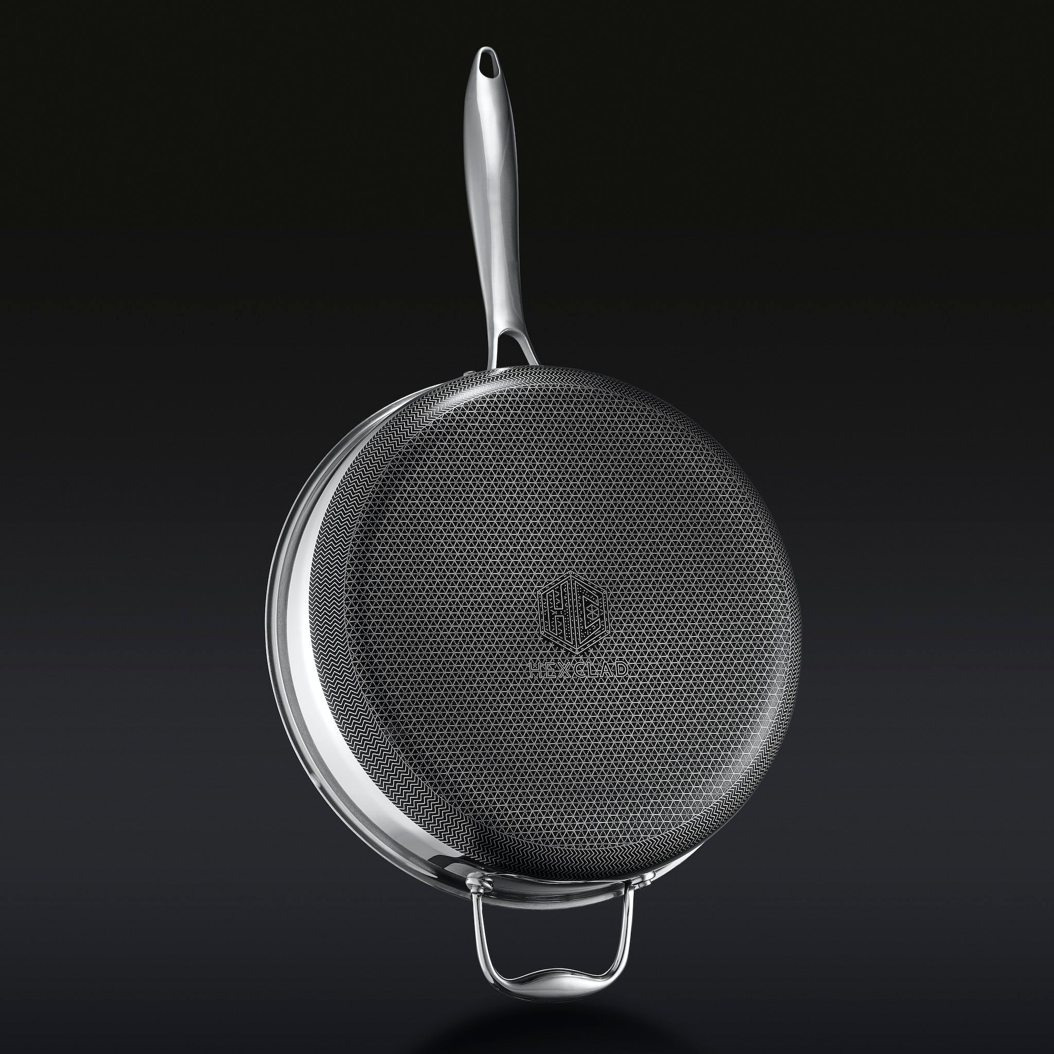 Hybrid Deep Sauté Pan with Lid, 4.5-Qt • HexClad