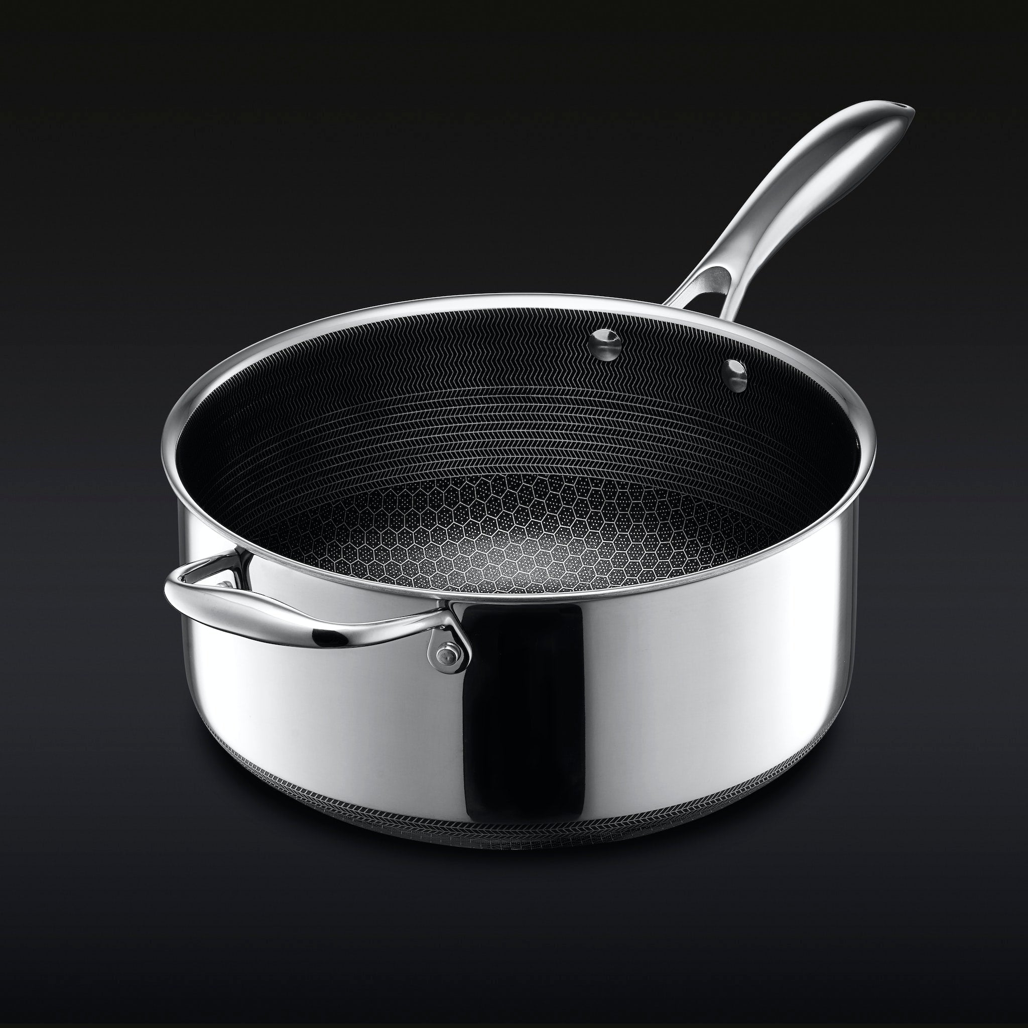 Hybrid Saucepan with Lid, 5-Qt • HexClad