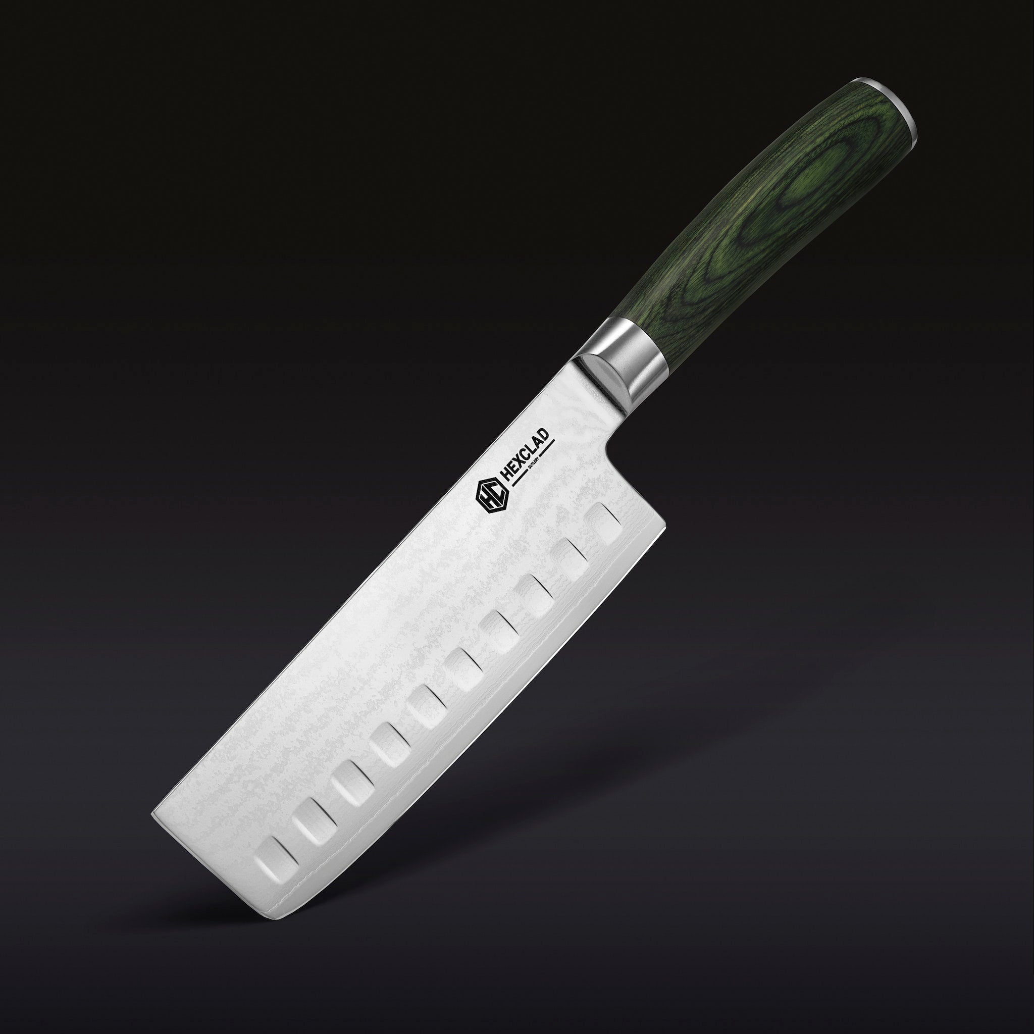 Damascus Steel Nakiri Knife, 6.5" • HexClad