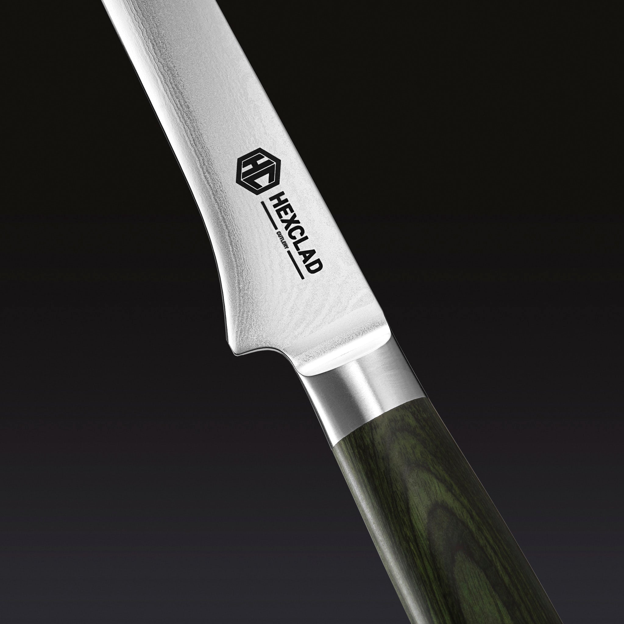Damascus Steel Boning & Fillet Knife, 6" • HexClad