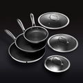 Hybrid Fry Pan Set with Lids, 6pc • HexClad