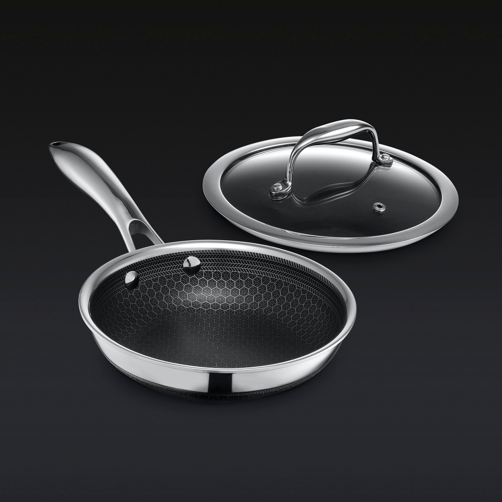 Hybrid Fry Pan with Lid, 7" • HexClad