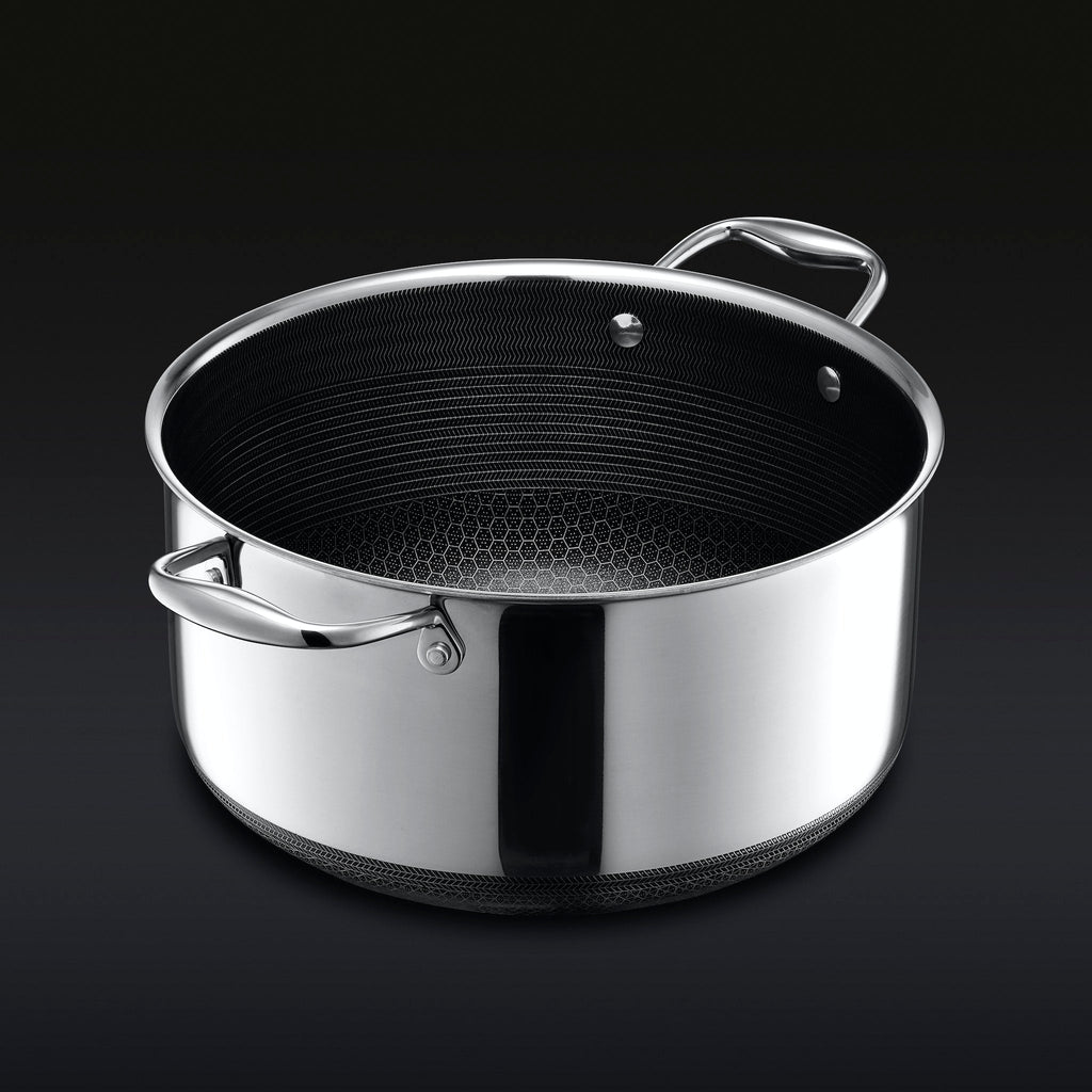 Hybrid Stock Pot With Lid, 8-Qt • HexClad