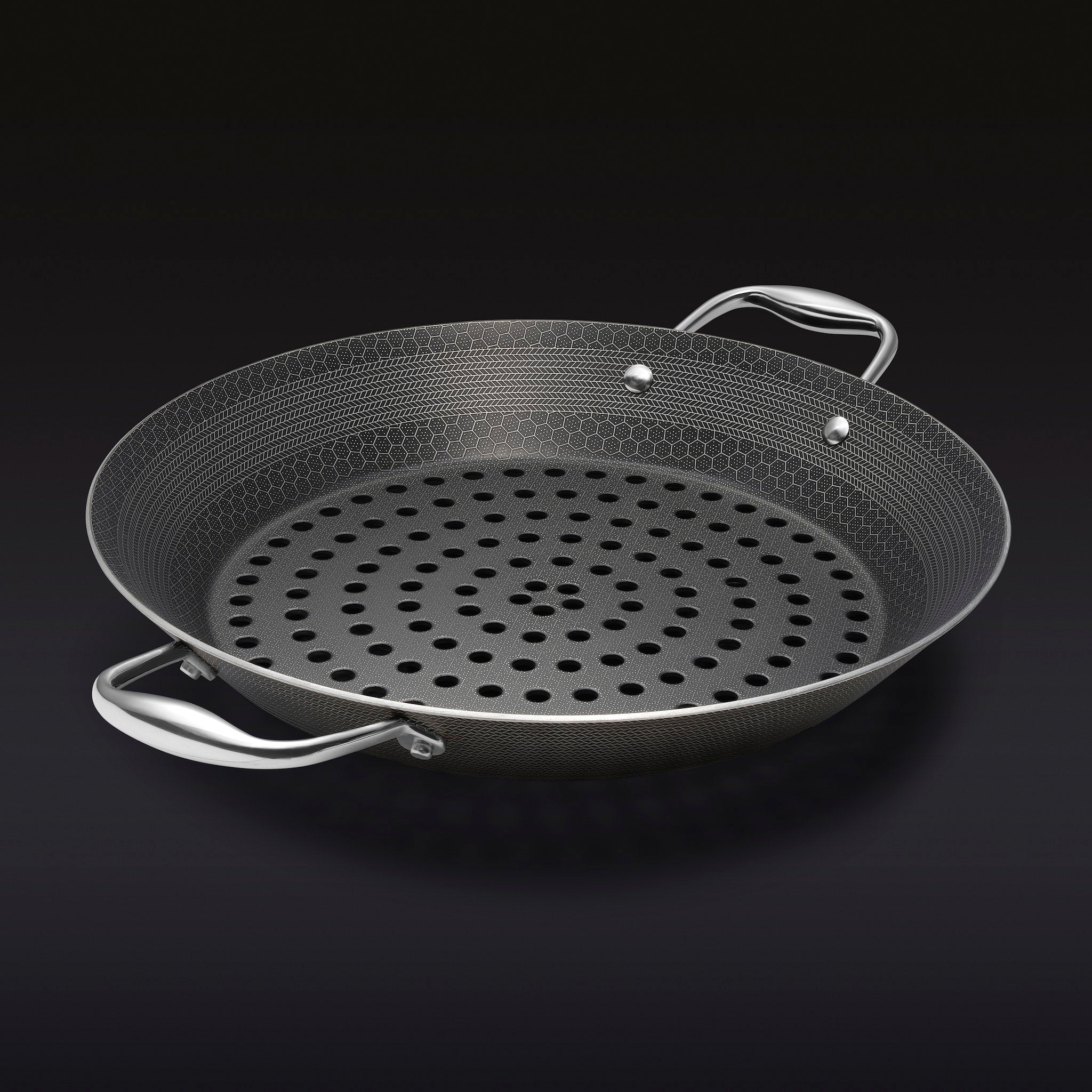 Hybrid BBQ Grill Pan, 12" • HexClad